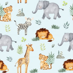 Tricoline Safari Digital Fundo Verde 