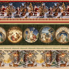 Tricoline Barrada Ceia do Natal