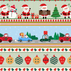Tricoline Barrada Natal Belo