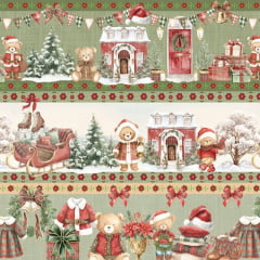 Tricoline Barrada Ursinhos no Natal Tricoline Barrada Ursinhos no Natal