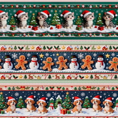 Tricoline Barrada Bichinhos no Natal Tricoline Barrada Bichinhos no Natal