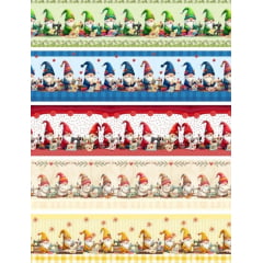 Tricoline Digital Barrado Gnomos 