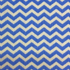 Tricoline Chevron Azul e Branco Pequeno