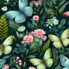 Tricoline Digital Floral Da Selva