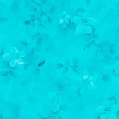 Tricoline Digital Floral Simples Azul Tricoline Digital Floral Simples Azul