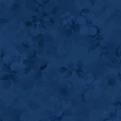 Tricoline Digital Floral Simples Azul Marinho Tricoline Digital Floral Simples Azul Marinho