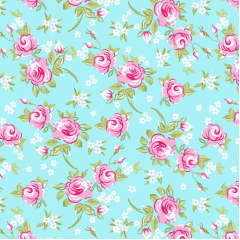 Tricoline Floral Dona Verde Tiffany Tricoline Floral Dona Verde Tiffany