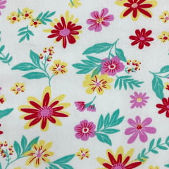 Tricoline Floral Flores do Verão