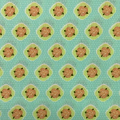 Tricoline Floral Fundo Poa Verde LIQUIDA 