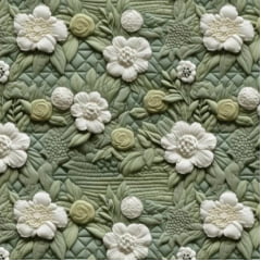 Tricoline Floral Jardim Botânico Vintage Tricoline Floral Jardim Botânico Vintage
