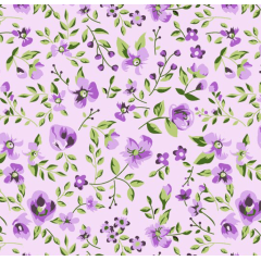 Tricoline Floral Dona Lavanda