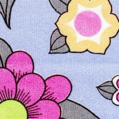 Tricoline Floral Primavera Doce Lilás Tricoline Floral Primavera Doce Lilás
