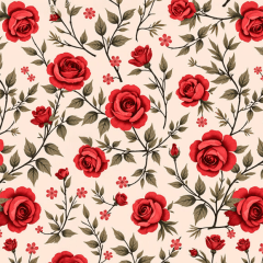 Tricoline Floral Rosas 