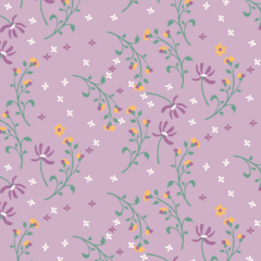 Tricoline Floral Vintage Lavanda