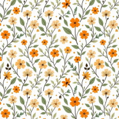 Tricoline Flores Amareladas