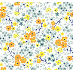 Tricoline Flores Amarelas Pintura Tricoline Flores Amarelas Pintura