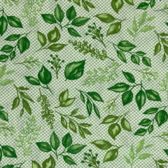 Tricoline Folhas Verde 
