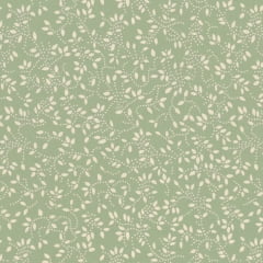 Tricoline Raminhos Composê Verde Tricoline Raminhos Composê Verde