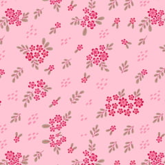 Tricoline Ramos de Flores Rosas