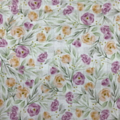 Tricoline Floral Aquarela LIQUIDA 