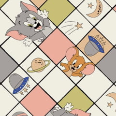 Tricoline Tom & Jerry em Losangos Tricoline Tom & Jerry em Losangos