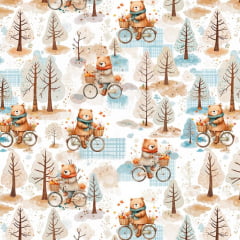 Tricoline Ursos de Bicicleta 