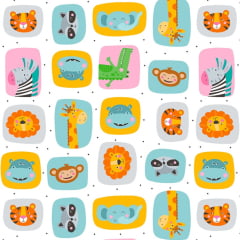 Tricoline Zoológico Fofo 