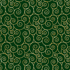 Tricoline Arabesco Luxo Natalino Verde