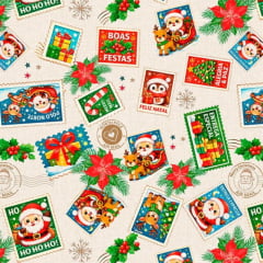 Tricoline Cartinhas de Natal