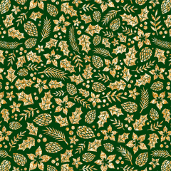 Tricoline Natal Botânico Dourado Verde