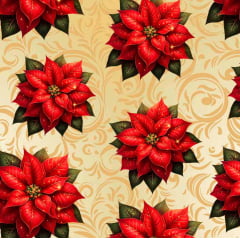 Tricoline Natal Flores Quentes 