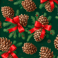 Tricoline Natal Pinhas Festivas 