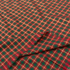 Tricoline Natalina Fio de Ouro Xadrez IX