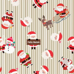 Tricoline Papai Noel em Listrinhas