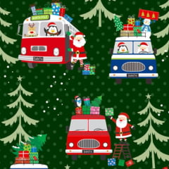 Tricoline Papai Noel na Estrada