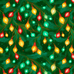 Tricoline Pisca-Pisca de Natal