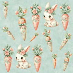 Tricoline Coelhos e Cenouras Tricoline Coelhos e Cenouras