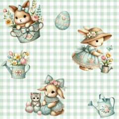 Tricoline Coelhos Jardineiros Tricoline Coelhos Jardineiros