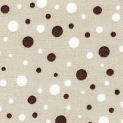 Tricoline Poa Bege e Marrom 