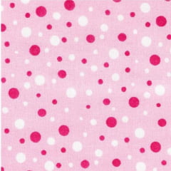 Tricoline Poa Rosa e Branco