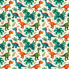 Tricoline Digital Dino Aventura Tropical