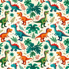 Tricoline Digital Dino Aventura Tropical Tricoline Digital Dino Aventura Tropical