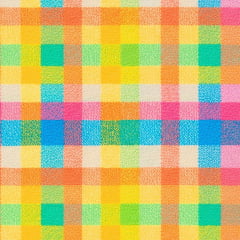 Tricoline Xadrez Colorido Claro