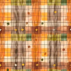 Tricoline Digital Xadrez Colorido Rustico