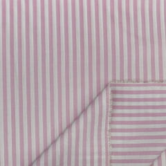 Tricoline Fio Tinto Listrado Rosa 