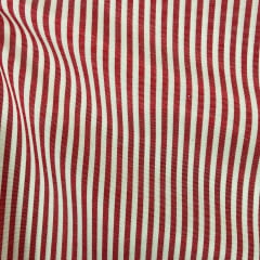 Tricoline Fio Tinto Listrado Vermelho 