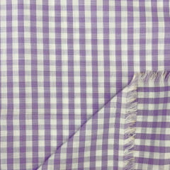 Tricoline Fio Tinto Xadrez Lilás