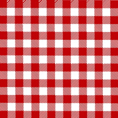 Tricoline Xadrez Pequeno Vermelho