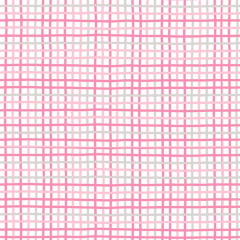 Tricoline Xadrez Simples Rosado