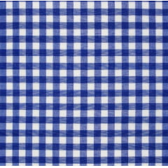 Xadrez Poliéster Pequeno Azul Royal 